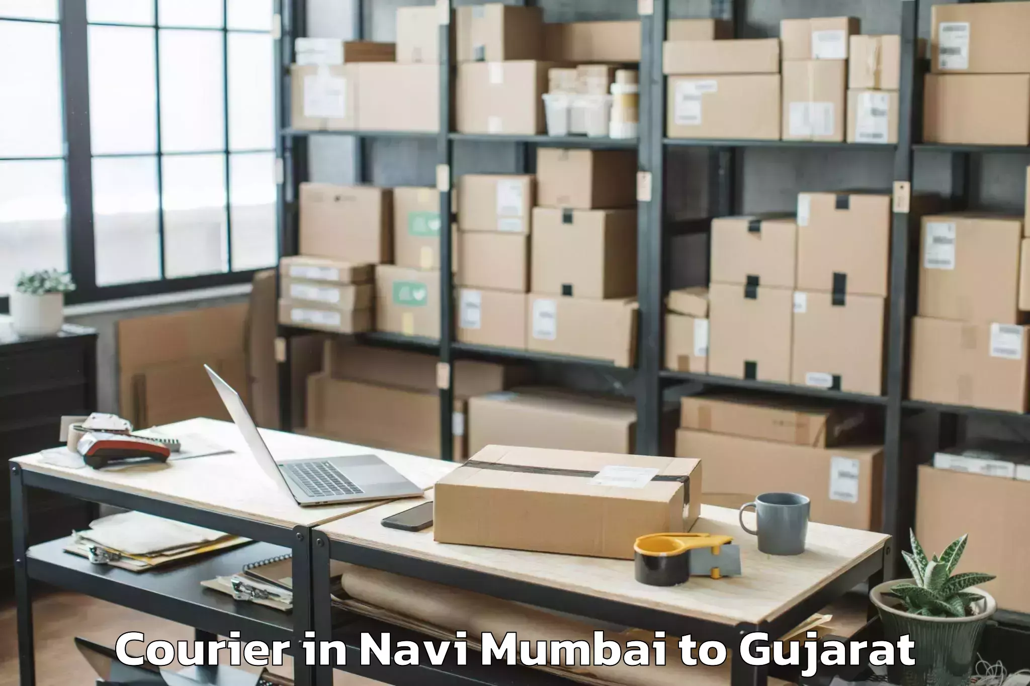 Book Your Navi Mumbai to Halvad Courier Today